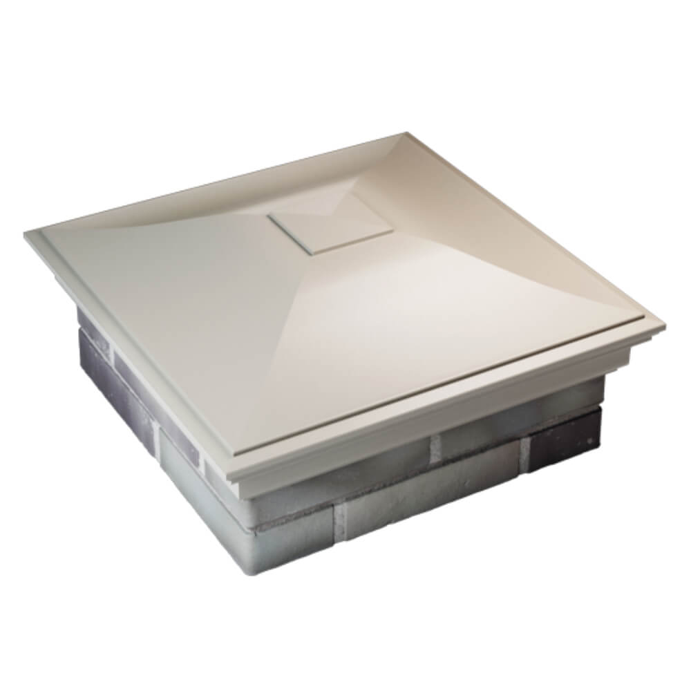 Колпак Zking Монблан Бежевый на столб 2х2 кирпича (515х515мм) Челябинск фото