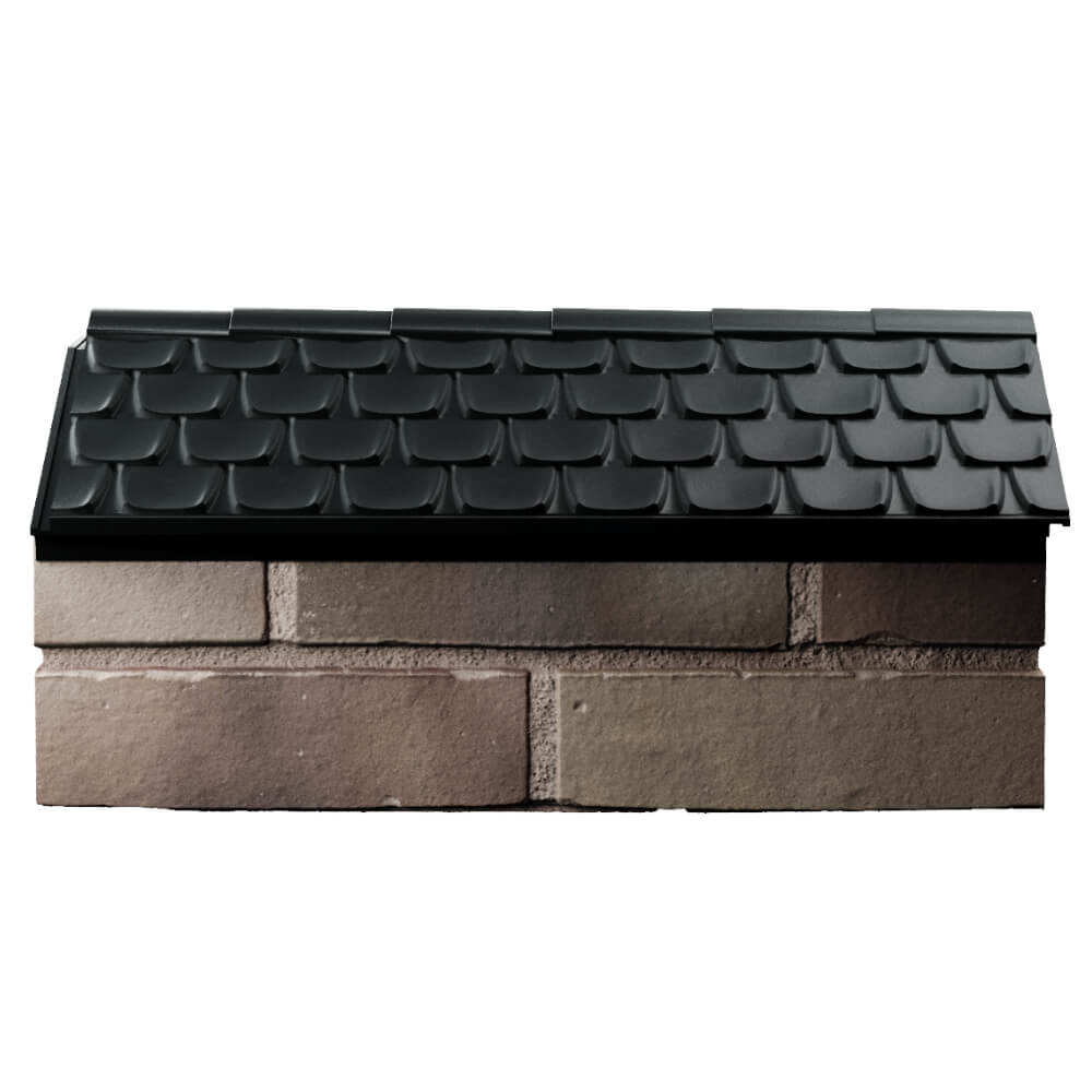 Парапет Zking Эльбрус Черный с посадкой на 1 кирпич (255мм) в Челябинске фото