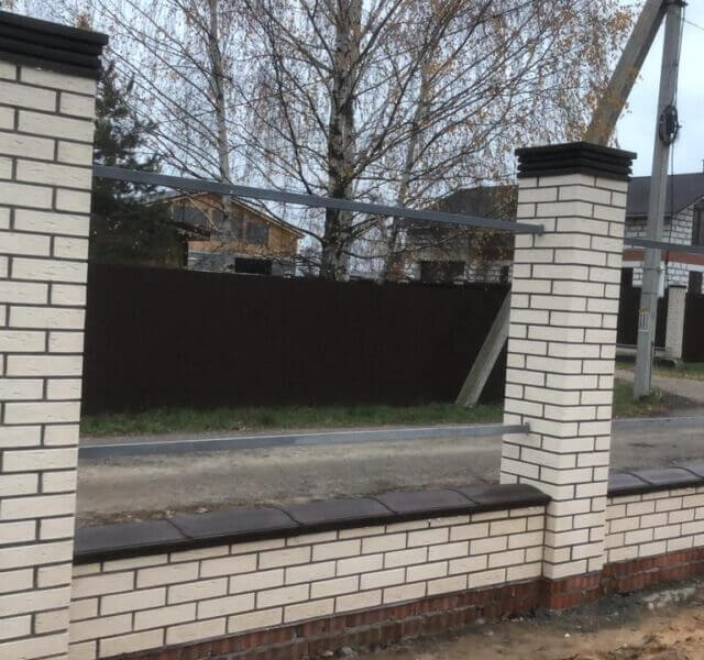 Колпак Zking Бона ХайТек Коричневый на столб 1.5х1.5 кирпича (385х385мм) в Челябинске фото