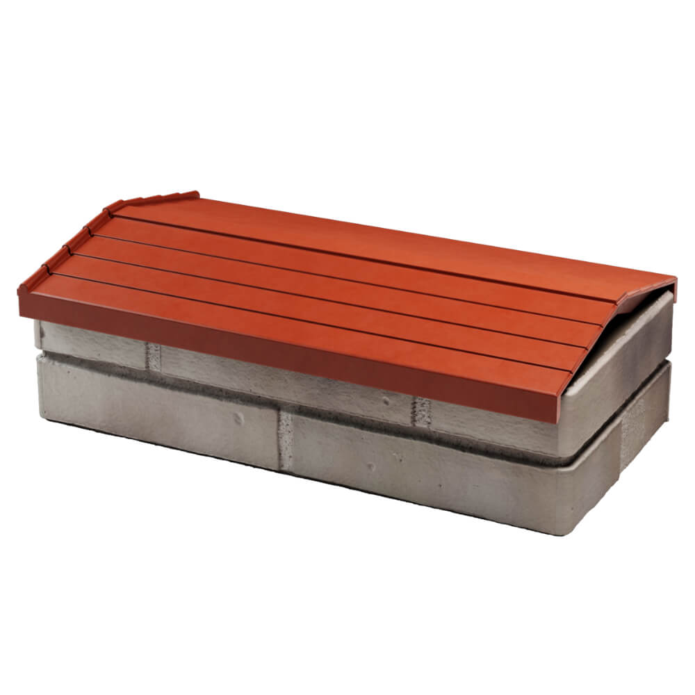 Парапет Zking Бона ХайТек Красный с посадкой на 1 кирпич (200/225/255мм) в Челябинске фото