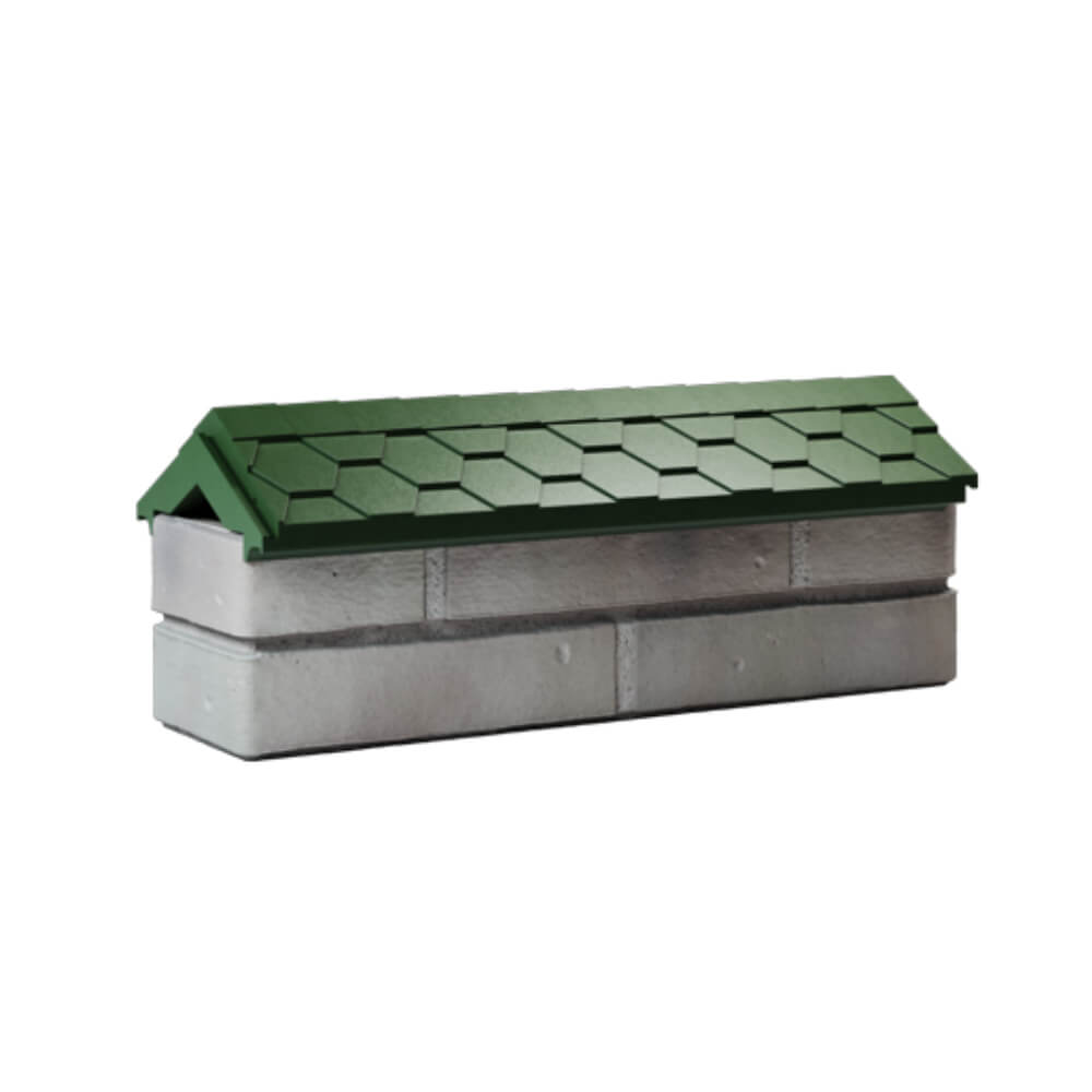 Парапет Zking Эверест Зеленый с посадкой на 0.5 кирпича (130мм) Челябинск фото