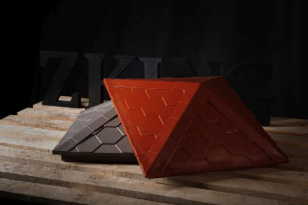 Колпак Zking Эверест Красный на столб 1.5х1.5 кирпича (390х390мм) в Челябинске фото