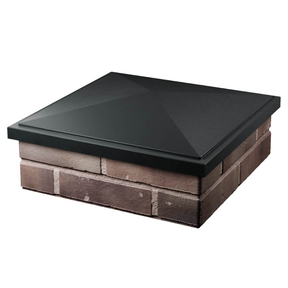 Колпак Zking БонаМоно Черный на столб 2х2 кирпича (515х515, 530х530мм) в Челябинске фото