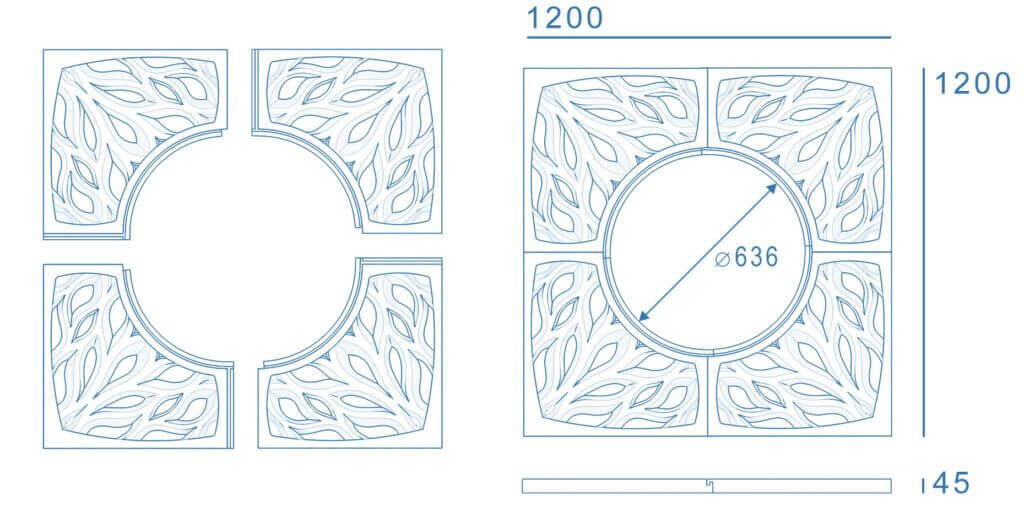 Приствольная решетка для дерева ZKING CRUST 1.2х1.2м Черная в Челябинске фото