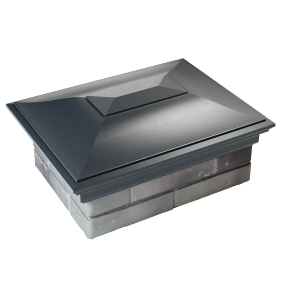 Колпак Zking Монблан Серый на столб 2х1.5 кирпича (515х385мм) Челябинск фото