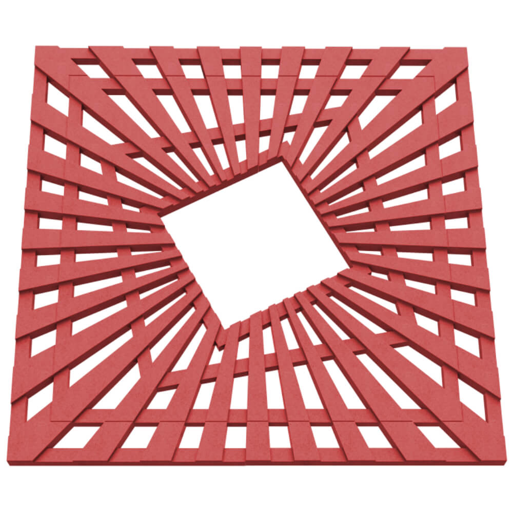 Приствольная решетка для дерева ZKING ATMOSPHERE 1.2х1.2м Красная в Челябинске фото