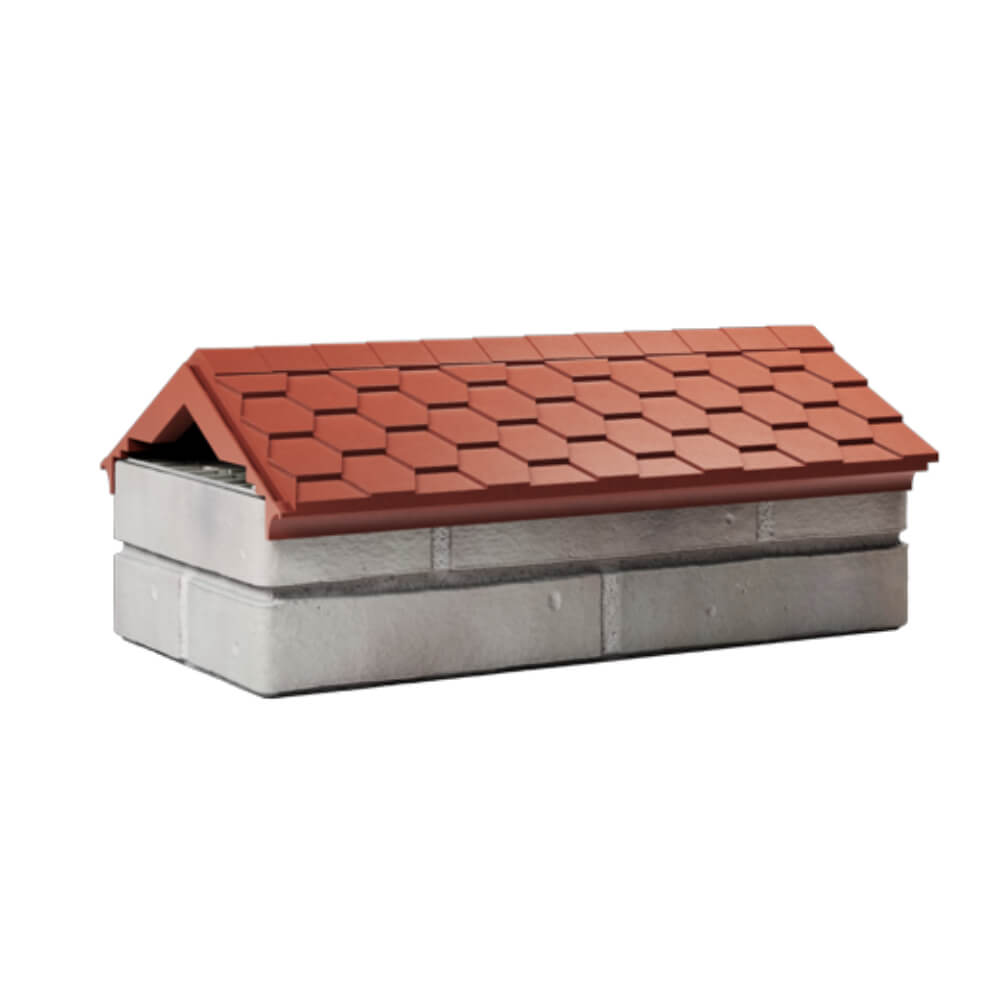 Парапет Zking Эверест Красный с посадкой на 1 кирпич (200/225/255мм) Челябинск фото