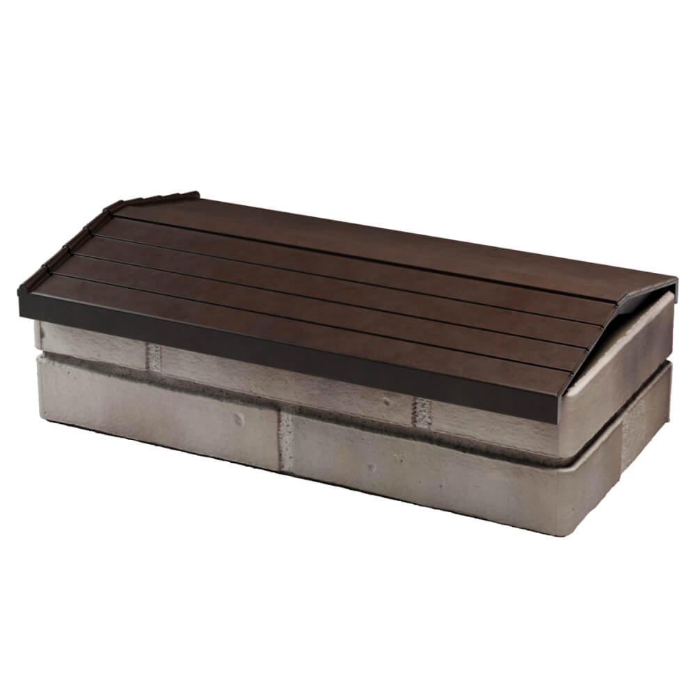 Парапет Zking Бона ХайТек Коричневый с посадкой на 1 кирпич (200/225/255мм) в Челябинске фото