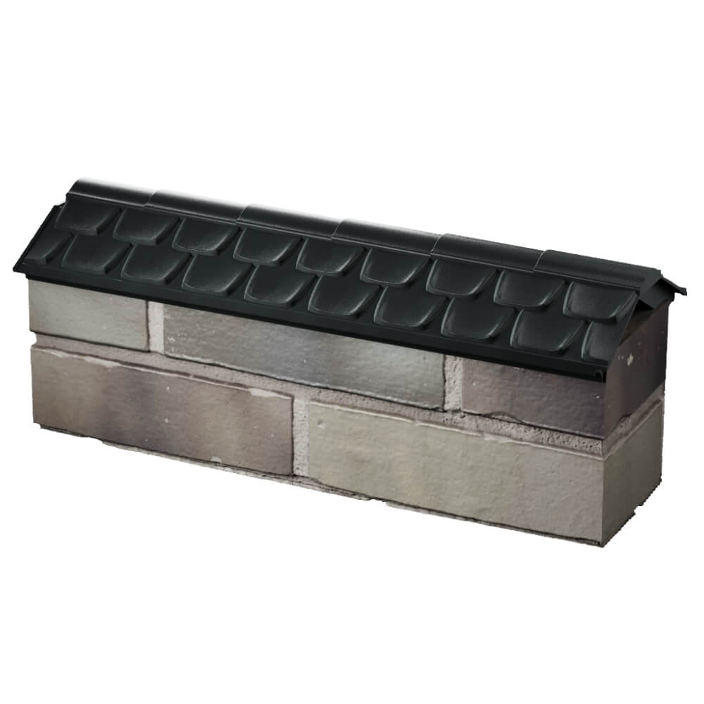 Парапет Zking Эльбрус Черный с посадкой на 0.5 кирпича (130мм) в Челябинске фото