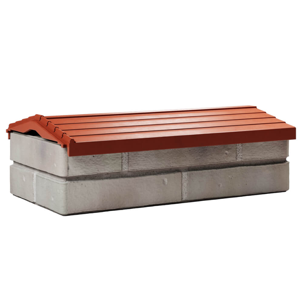 Парапет Zking Бона ХайТек Красный с посадкой на 1 кирпич (200/225/255мм) Челябинск фото