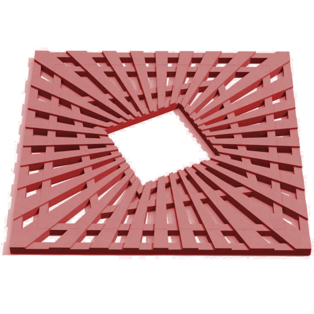 Приствольная решетка для дерева ZKING ATMOSPHERE 1.2х1.2м Красная Челябинск фото