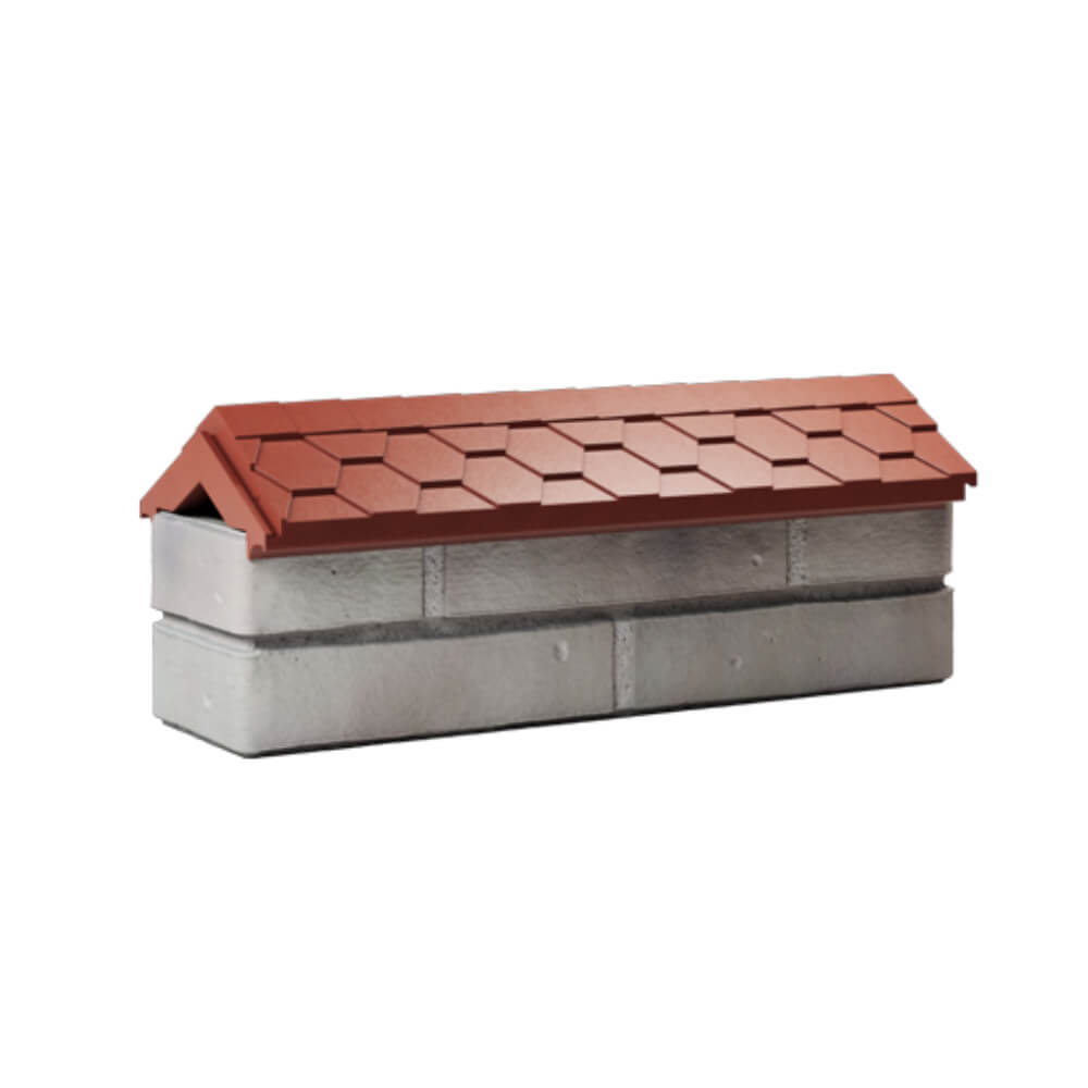 Парапет Zking Эверест Красный с посадкой на 0.5 кирпича (130мм) Челябинск фото