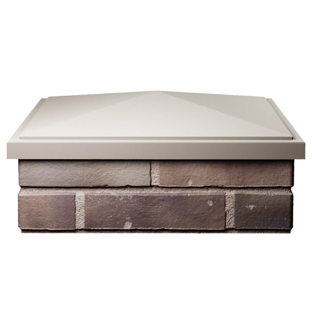 Колпак Zking БонаМоно Бежевый на столб 2х2 кирпича (515х515, 530х530мм) Челябинск фото