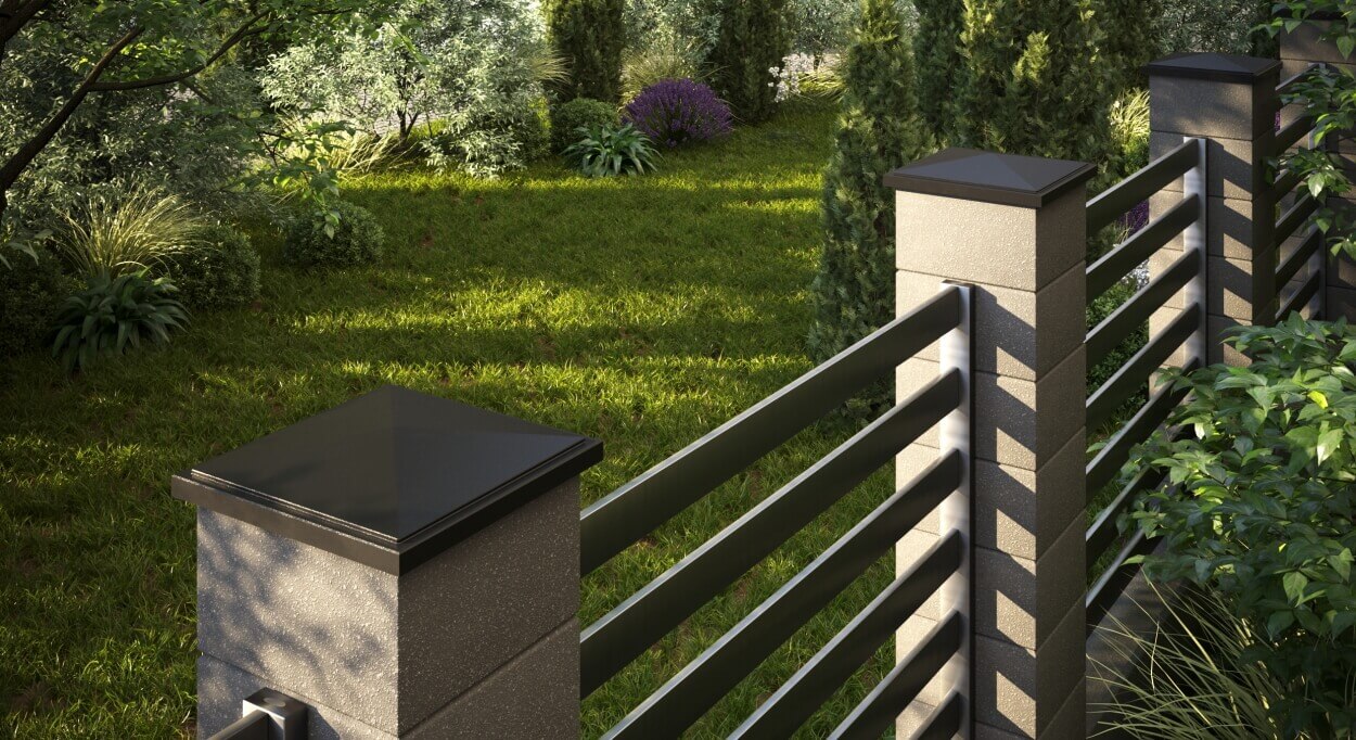 Колпак Zking БонаМоно Коричневый на столб 1.5х1.5 кирпича (385х385, 400х400мм) в Челябинске фото