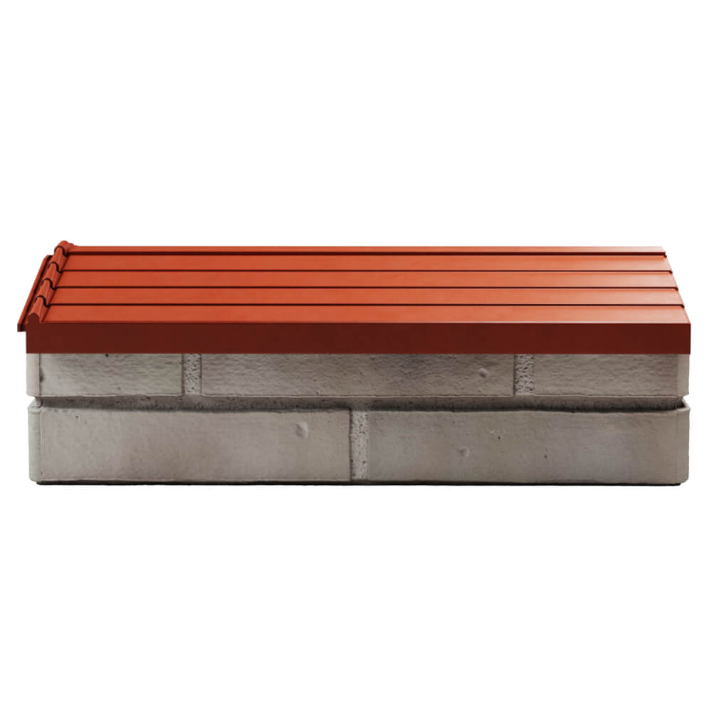 Парапет Zking Бона ХайТек Красный с посадкой на 1 кирпич (200/225/255мм) в Челябинске фото