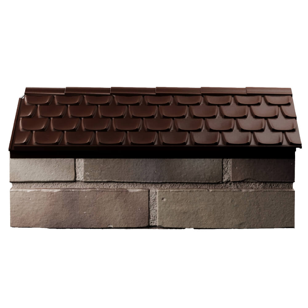 Парапет Zking Эльбрус Коричневый с посадкой на 1 кирпич (255мм) в Челябинске фото