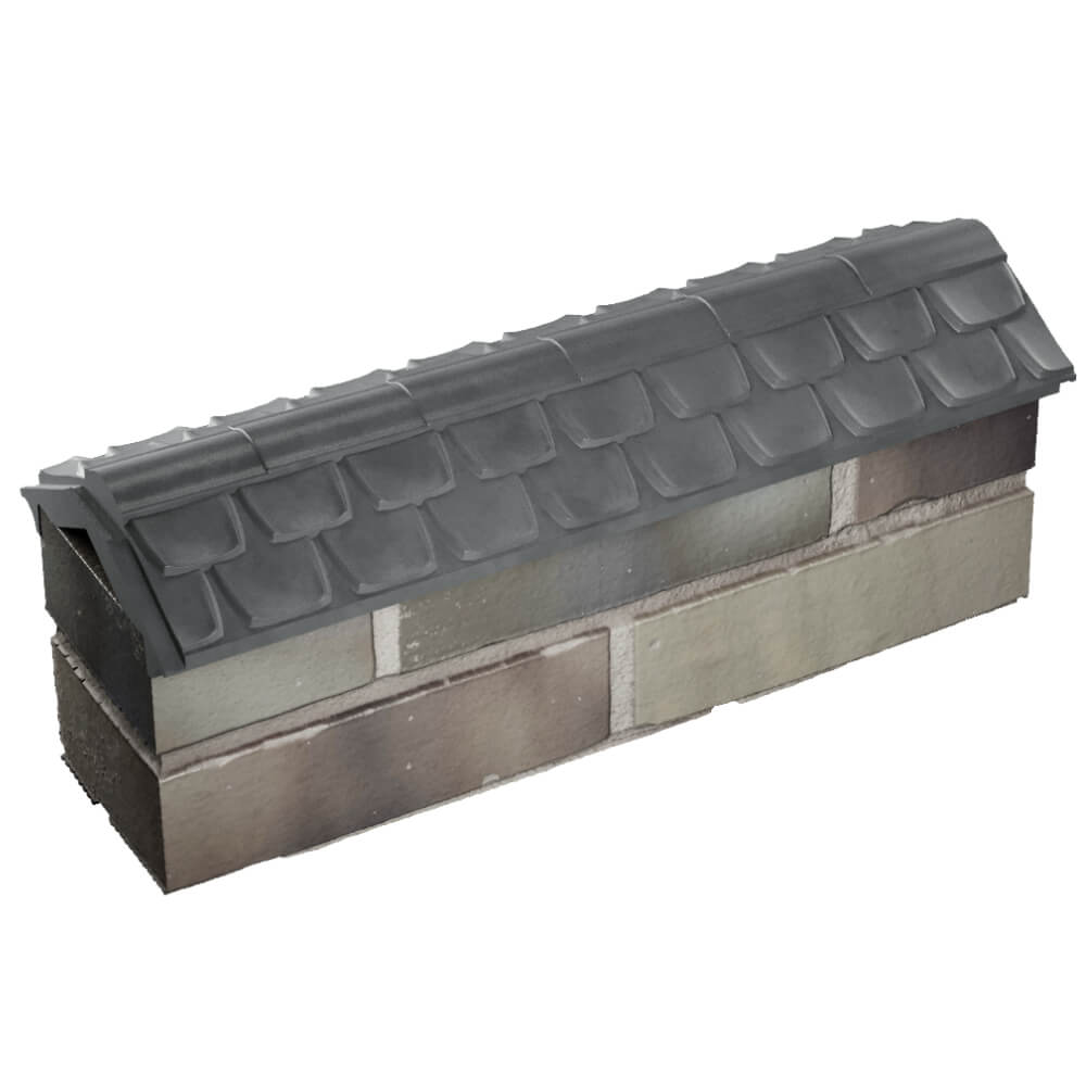 Парапет Zking Эльбрус Серый с посадкой на 0.5 кирпича (130мм) в Челябинске фото