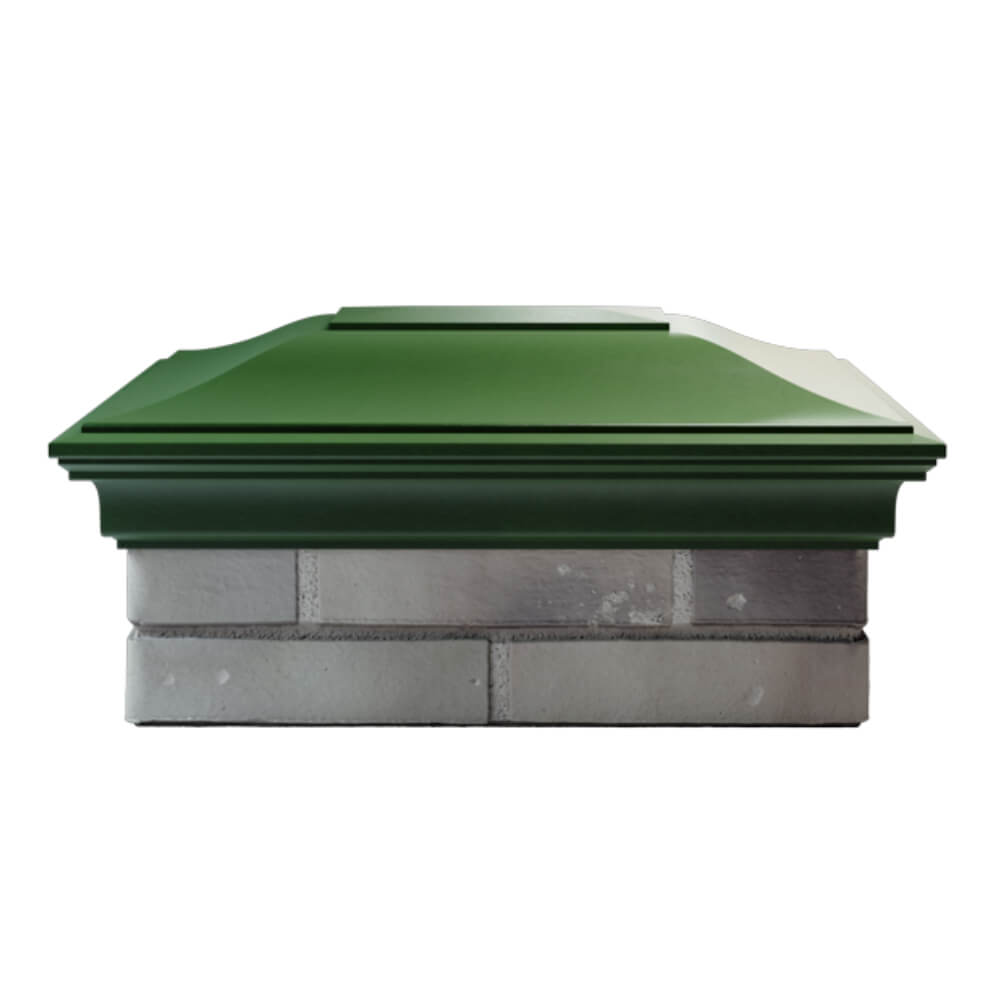 Колпак Zking Монблан Зеленый на столб 2х1.5 кирпича (515х385мм) в Челябинске фото