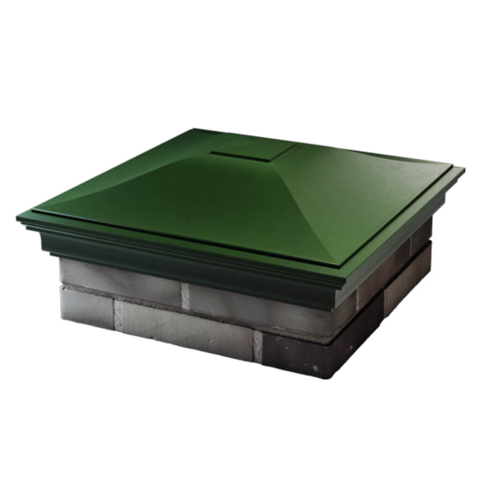 Колпак Zking Монблан Зеленый на столб 2х2 кирпича (515х515мм) в Челябинске фото