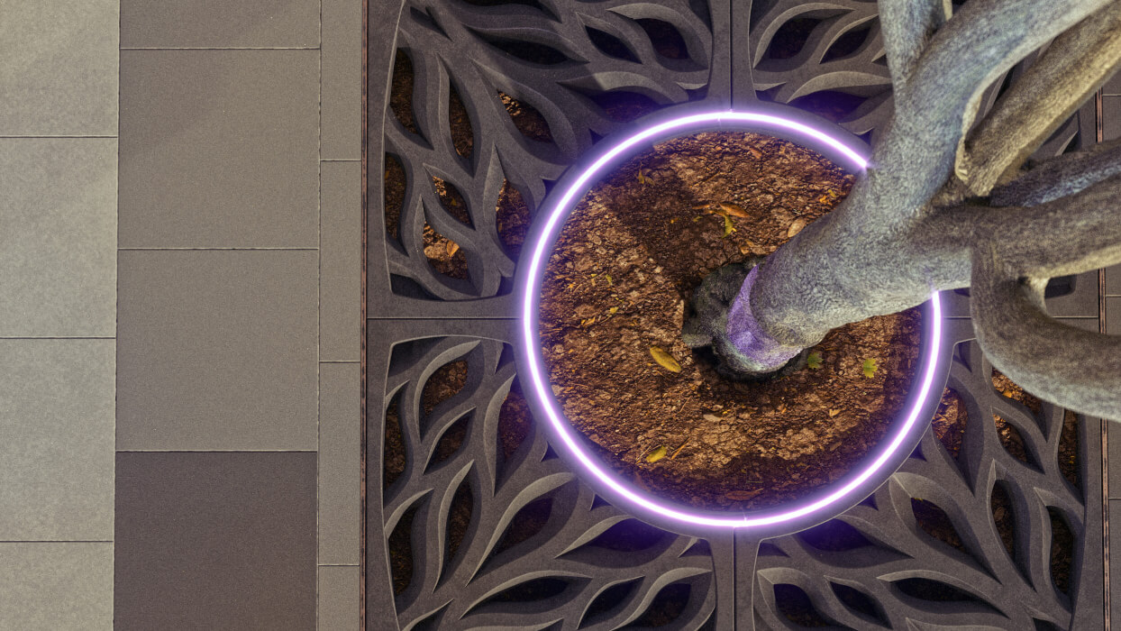 Приствольная решетка для дерева ZKING CRUST 1.2х1.2м Черная в Челябинске фото