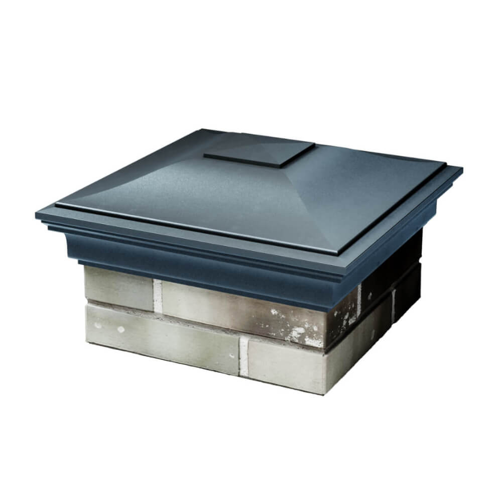 Колпак Zking Монблан Серый на столб 1.5х1.5 еврокирпича 0.7НФ (355х355мм) в Челябинске фото