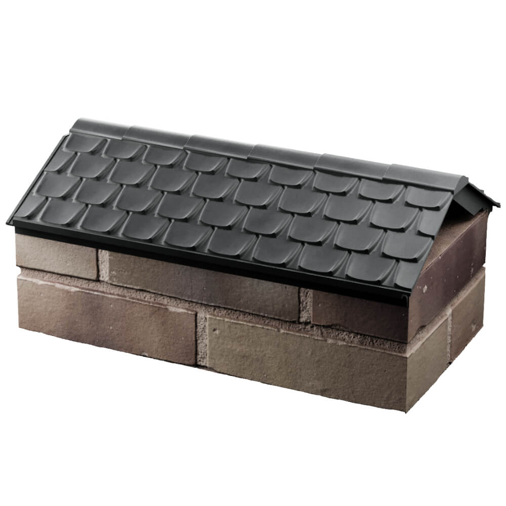 Парапет Zking Эльбрус Серый с посадкой на 1 кирпич (255мм) в Челябинске фото