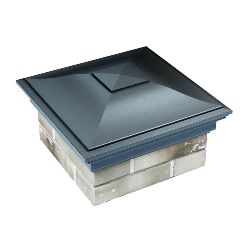 Колпак Zking Монблан Серый на столб 1.5х1.5 еврокирпича 0.7НФ (355х355мм) в Челябинске фото