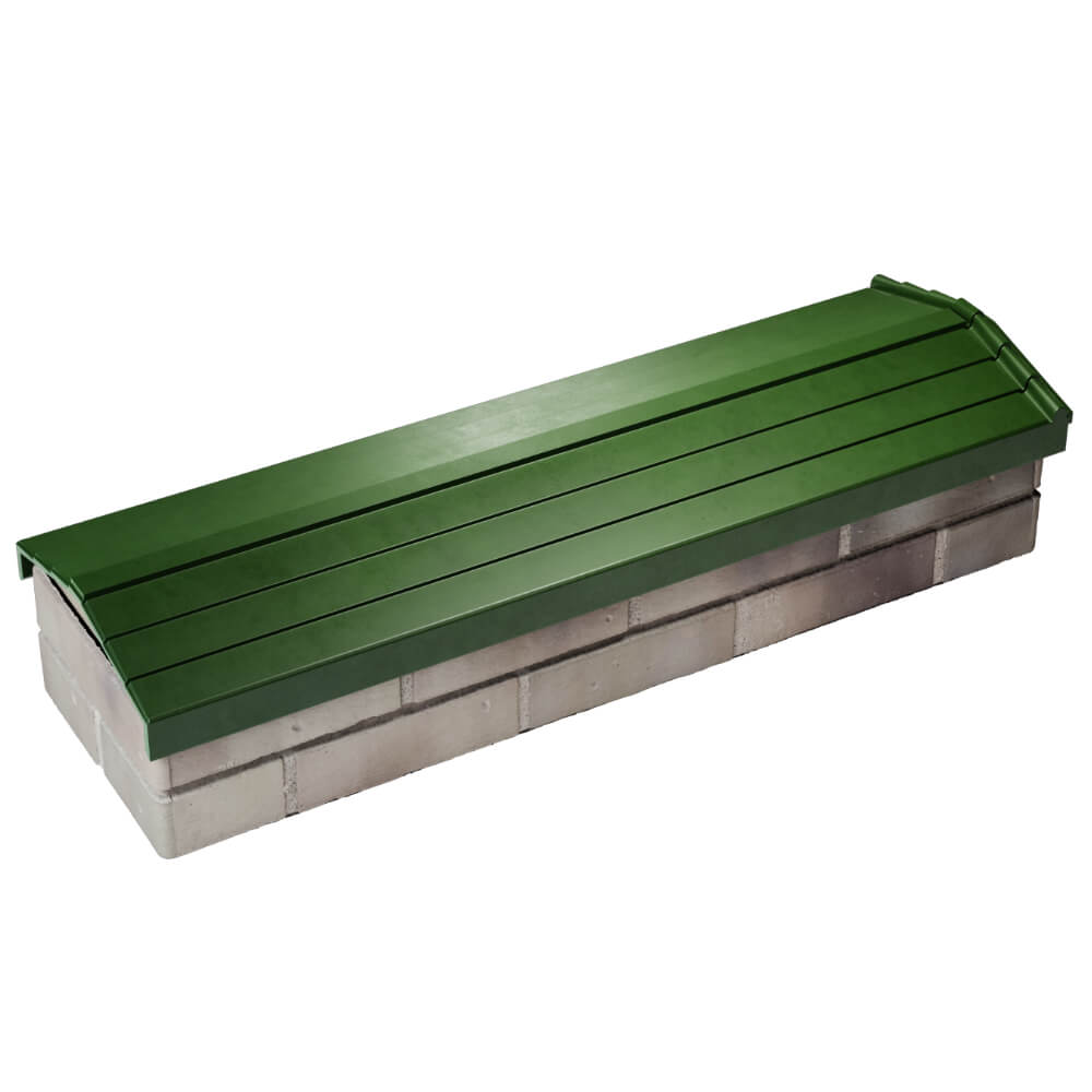 Парапет Zking Бона ХайТек Зеленый посадка на 0.5 кирпича (130мм) в Челябинске фото