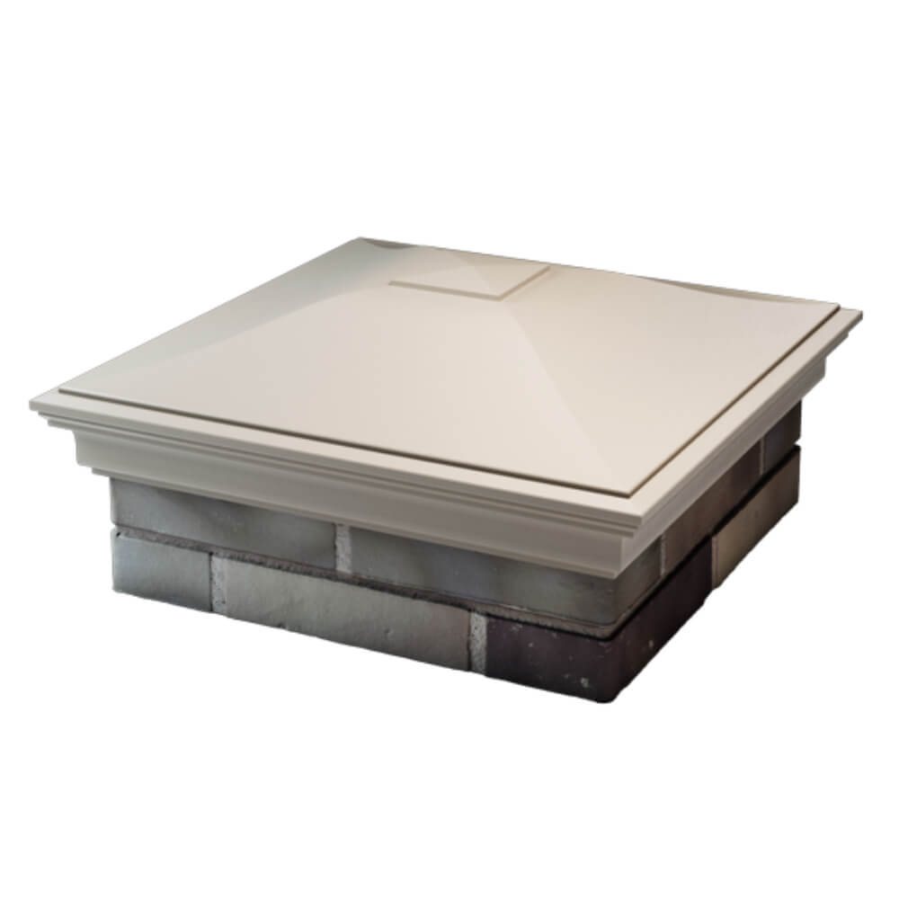 Колпак Zking Монблан Бежевый на столб 2х2 кирпича (515х515мм) в Челябинске фото