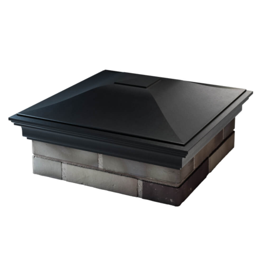 Колпак Zking Монблан Черный на столб 2х2 кирпича (515х515мм) в Челябинске фото