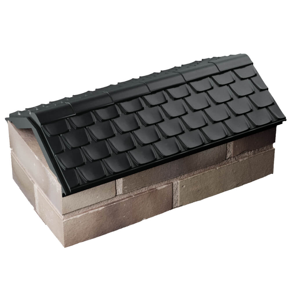 Парапет Zking Эльбрус Черный с посадкой на 1 кирпич (255мм) в Челябинске фото