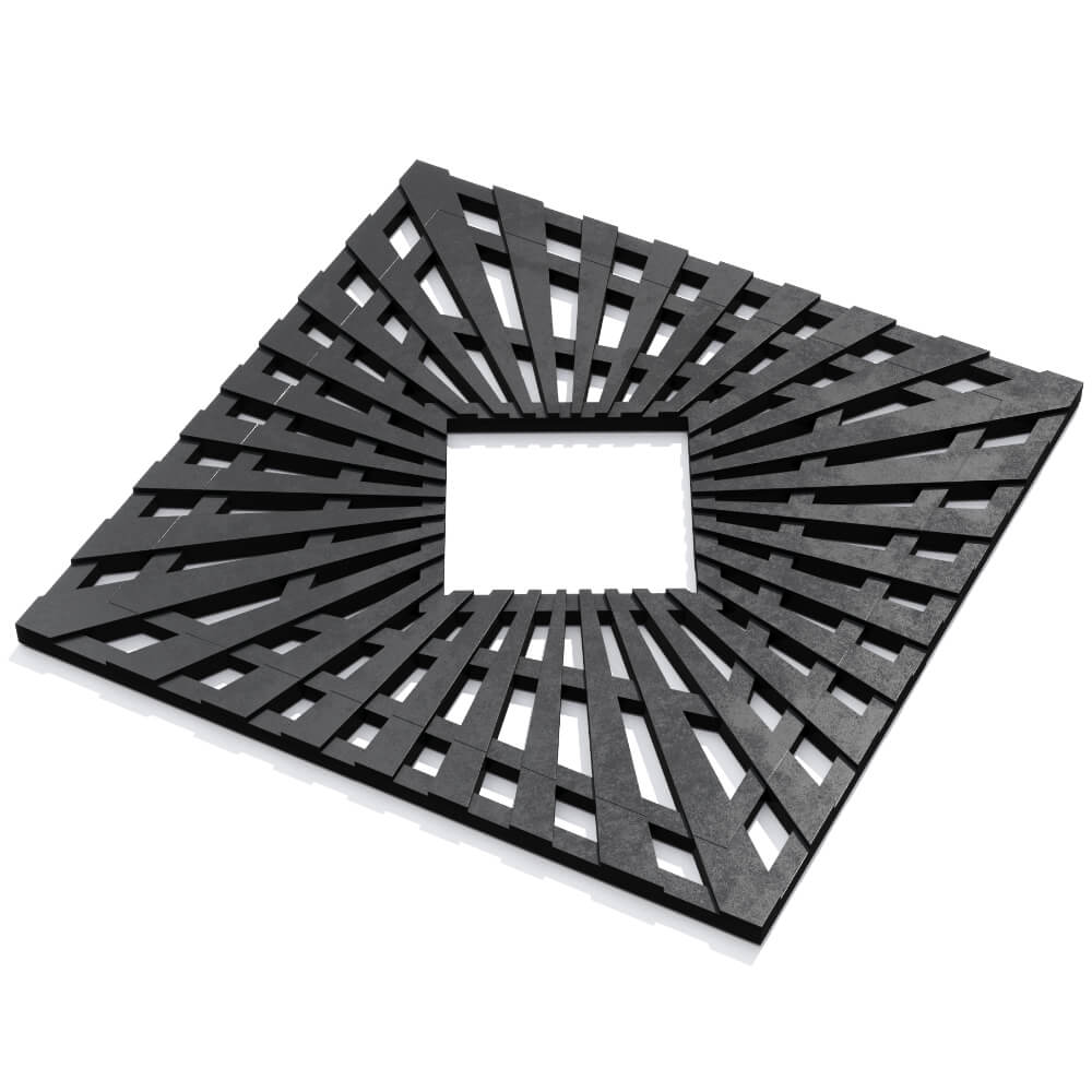 Приствольная решетка для дерева ZKING ATMOSPHERE 1.2х1.2м Черная в Челябинске фото