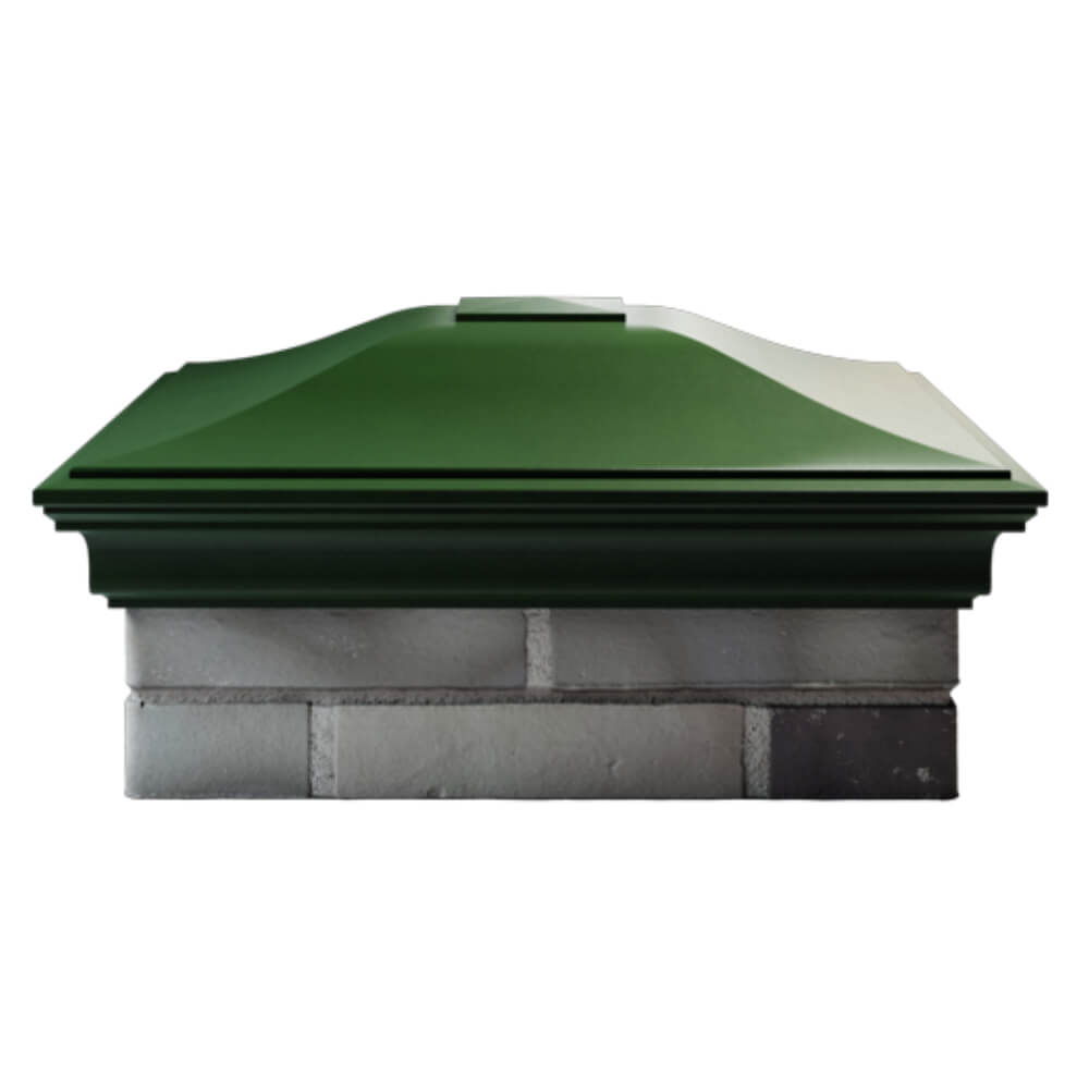 Колпак Zking Монблан Зеленый на столб 2х2 кирпича (515х515мм) в Челябинске фото