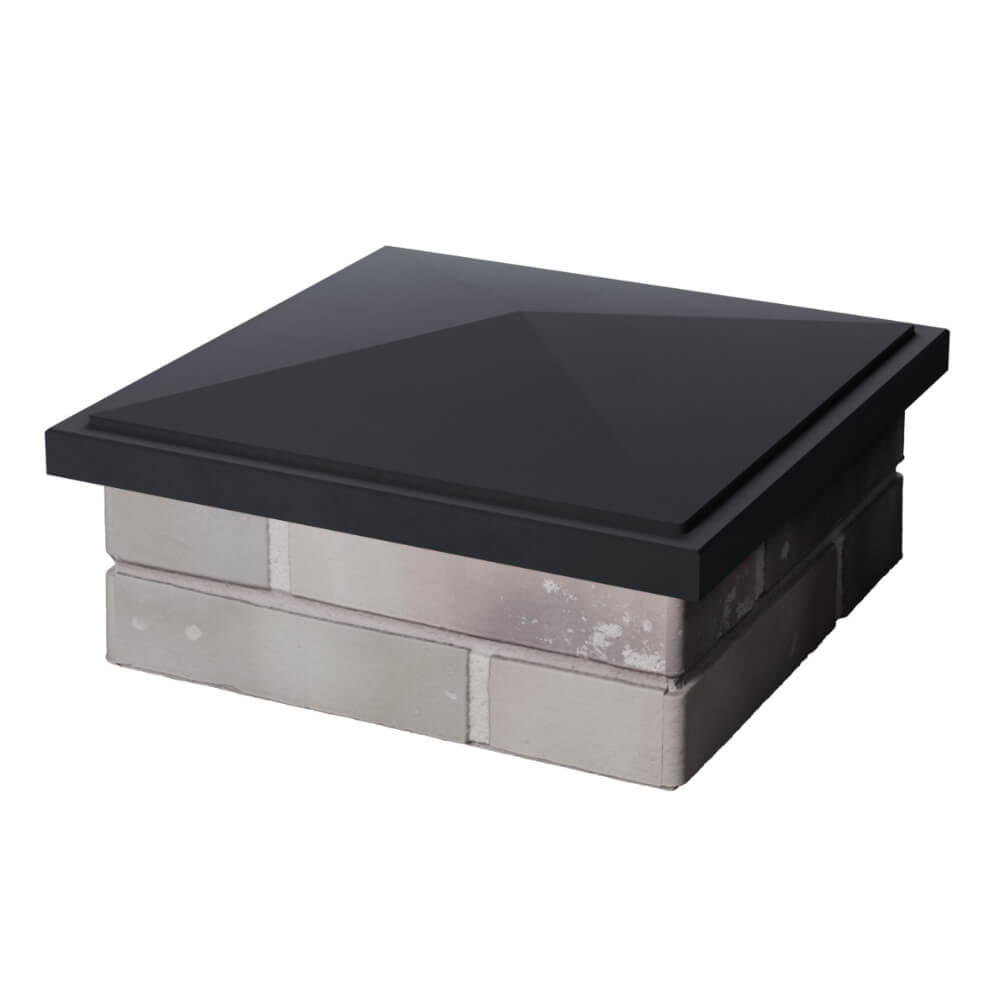 Колпак Zking БонаМоно Серый на столб 1.5х1.5 кирпича (385х385, 400х400мм) в Челябинске фото