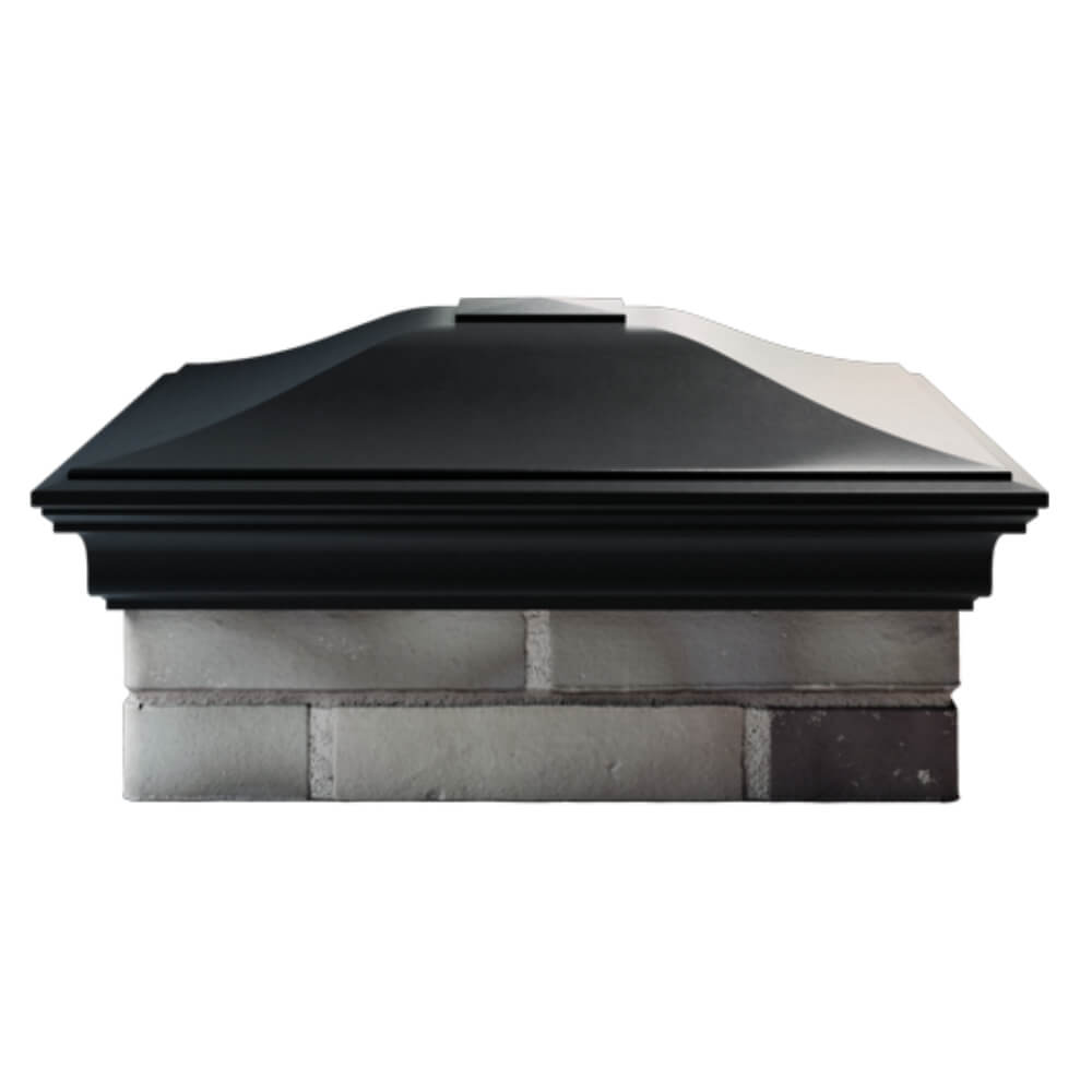 Колпак Zking Монблан Черный на столб 2х2 кирпича (515х515мм) в Челябинске фото