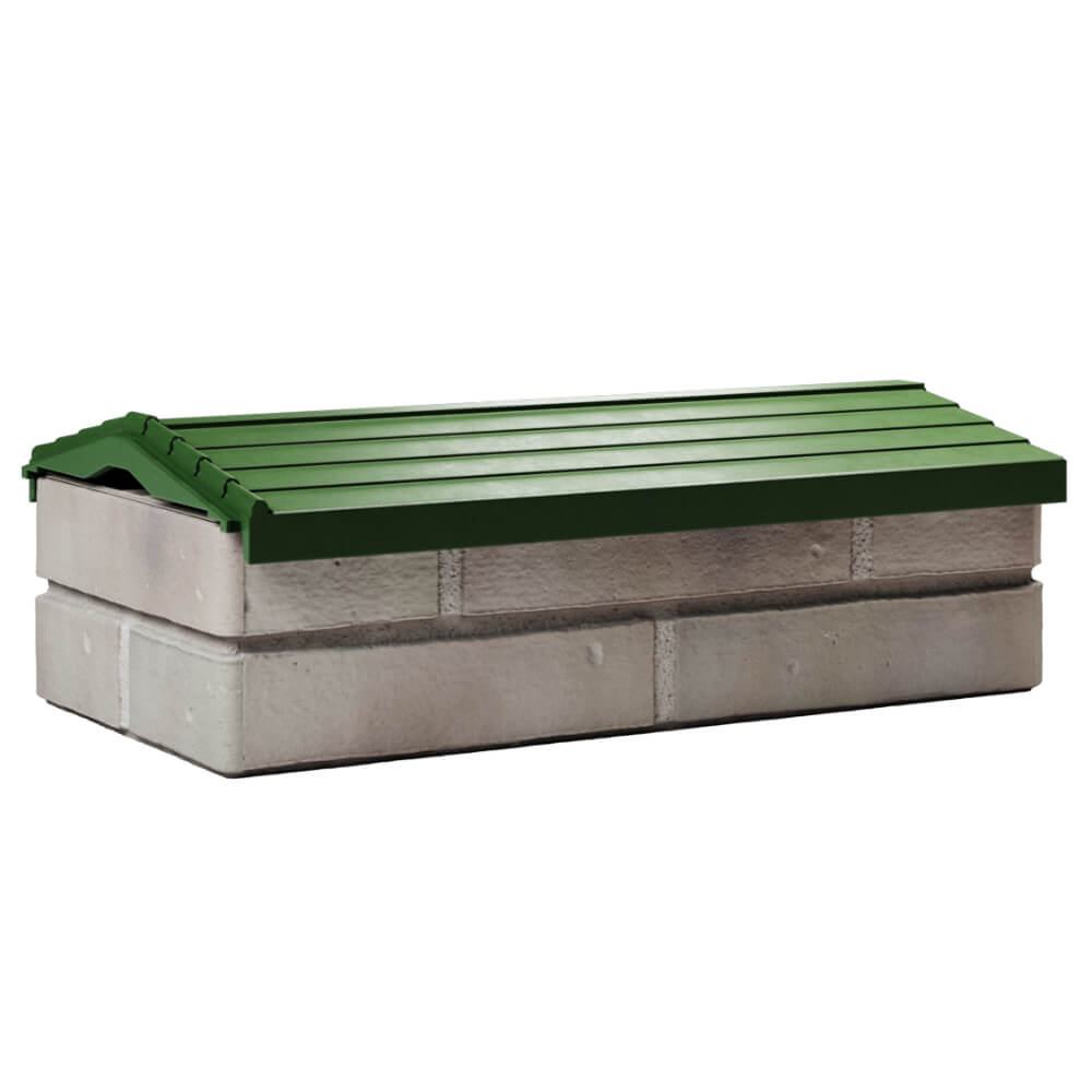 Парапет Zking Бона ХайТек Зеленый с посадкой на 1 кирпич (200/225/255мм) Челябинск фото