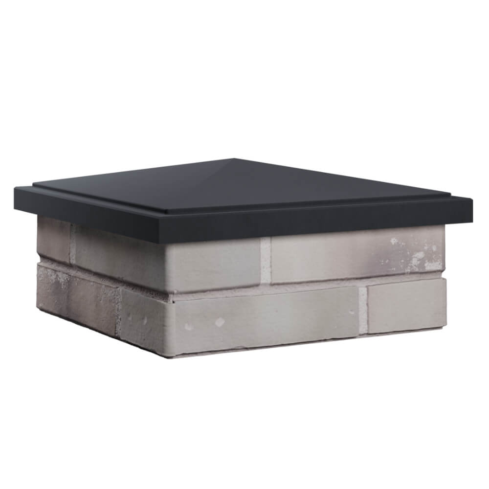 Колпак Zking БонаМоно Серый на столб 1.5х1.5 кирпича (385х385, 400х400мм) в Челябинске фото