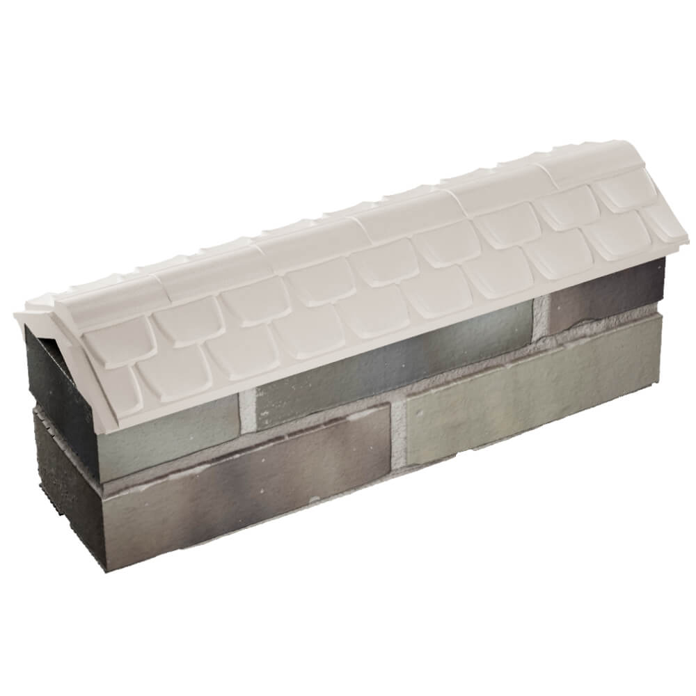 Парапет Zking Эльбрус Бежевый с посадкой на 0.5 кирпича (130мм) в Челябинске фото