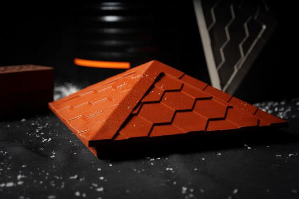 Колпак Zking Эверест Красный на столб 1.5х1.5 кирпича (390х390мм) в Челябинске фото