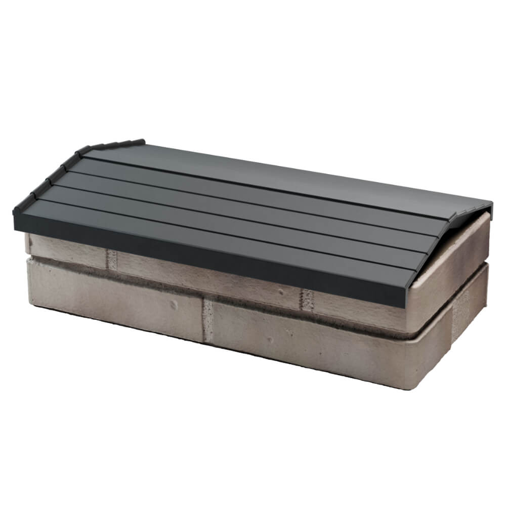 Парапет Zking Бона ХайТек Серый с посадкой на 1 кирпич (200/225/255мм) в Челябинске фото