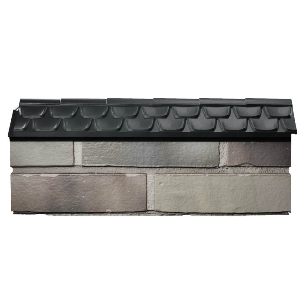 Парапет Zking Эльбрус Черный с посадкой на 0.5 кирпича (130мм) в Челябинске фото