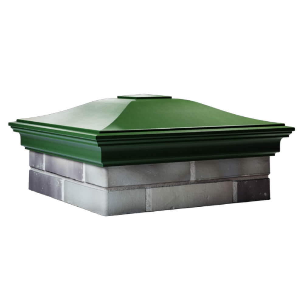 Колпак Zking Монблан Зеленый на столб 2х2 кирпича (515х515мм) в Челябинске фото