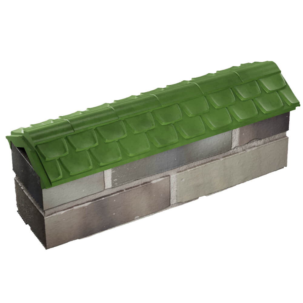 Парапет Zking Эльбрус Зеленый с посадкой на 0.5 кирпича (130мм) в Челябинске фото
